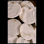 Люстра трехъярусная с подвесками из округлых элементов Cryptocrystalline Stone варинант исполнения - 3 | Loft Concept в Москве