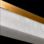 Подвесной светильник линейный из натурального камня Perfection of Geometry варинант исполнения - 6 | Loft Concept в Москве