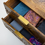 Прикроватная тумба с фактурным фасадом Termite варинант исполнения - 5 | Loft Concept в Москве