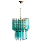 Дизайнерская люстра Blue Lagoon glass бирюзовое стекло  варинант исполнения - 2 | Loft Concept в Москве