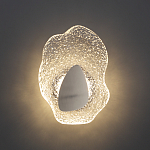 Бра с рельефным волнообразным стеклянным плафоном и вставкой из мрамора Liquid Stone варинант исполнения - 9 | Loft Concept в Москве