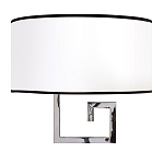 Бра с белым овальным абажуром с черной окантовкой Natural Concepts варинант исполнения - 1 | Loft Concept в Москве