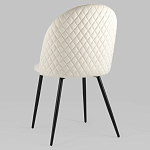 Мягкий стул в бежевом велюре Miruna Chair варинант исполнения - 5 | Loft Concept в Москве