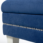 Мягкая банкетка с зоной для хранения Casket Blue варинант исполнения - 3 | Loft Concept в Москве