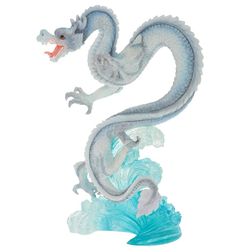    White Blue Water Dragon Statuette   -    | Loft Concept 