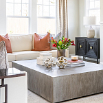 Тумба черная из дерева двухдверная Geometric Double Door Nightstand варинант исполнения - 6 | Loft Concept в Москве