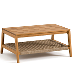 Стол журнальный для сада из акации Breathe Nature варинант исполнения - 1 | Loft Concept в Москве