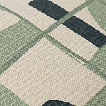 Подушка декоративная зеленого цвета с геометрическим рисунком Divine Abstractions варинант исполнения - 2 | Loft Concept в Москве