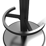 Барный стул вращающийся со спинкой и подлокотниками Douglas Rhombus Синий Велюр варинант исполнения - 4 | Loft Concept в Москве