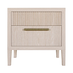 Прикроватная Тумбочка Primo с двумя ящиками Светлый дуб варинант исполнения - 7 | Loft Concept в Москве