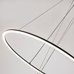 Светодиодная люстра Black LED Circle and Ball Lamp варинант исполнения - 5 | Loft Concept в Москве