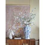 Ваза фарфоровая высокая с синими цветочными мотивами Independence варинант исполнения - 4 | Loft Concept в Москве