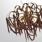 Люстра подвесная с переплетенными металлическими лентами и цепочками Atlantis Chain варинант исполнения - 3 | Loft Concept в Москве