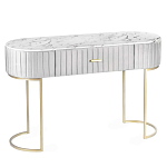 Консоль овальная на золотистых фигруных ножках Wall Console варинант исполнения - 1 | Loft Concept в Москве