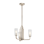  Люстра с прозрачными рифлеными цилиндрическими плафонами Kichler варинант исполнения - 9 | Loft Concept в Москве