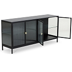 Сервант четырехдверный с рифленым стеклом The Keeper варинант исполнения - 2 | Loft Concept в Москве