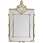Зеркало прямоугольное Golden Classic Ornament Mirror варинант исполнения - 2 | Loft Concept в Москве
