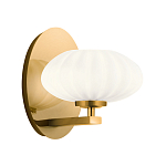  Бра с круглым плафон из матового белого стекла Kichler варинант исполнения - 1 | Loft Concept в Москве