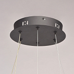 Люстра с двумя кольцами черного цвета с хрустальными элементами QUARTZ CRYSTAL варинант исполнения - 15 | Loft Concept в Москве