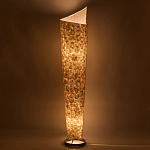 Торшер из перламутра на металлическом каркасе Indonesian Lamps варинант исполнения - 4 | Loft Concept в Москве