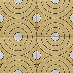 Дизайнерская плитка с узором Диски варинант исполнения - 1 | Loft Concept в Москве