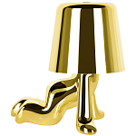 Настольная лампа фигурная цвета золото с гладким абажуром Высота 17 см Sophia варинант исполнения - 4 | Loft Concept в Москве