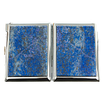 Портсигар с газовой зажигалкой из натурального камня Лазурит Stone Cigarettes Cases варинант исполнения - 9 | Loft Concept в Москве