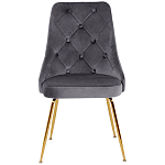 Стул в серой велюровой обивке Ward Grey Velour Chair варинант исполнения - 2 | Loft Concept в Москве