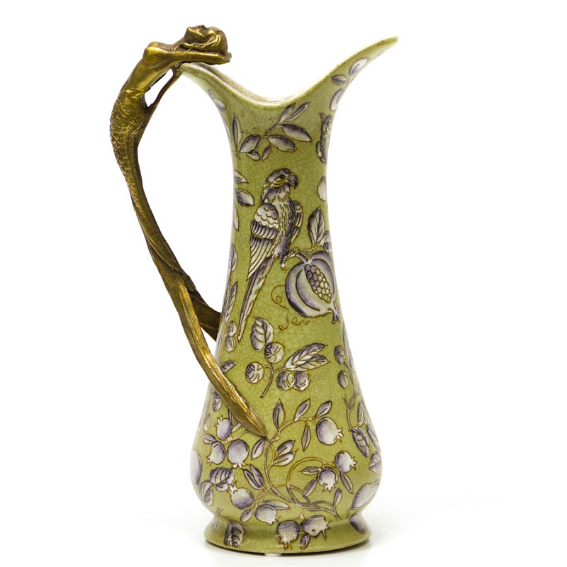 Кувшин Parrot and Fruit Abstraction Желтый Бронза в Москве | Loft Concept 