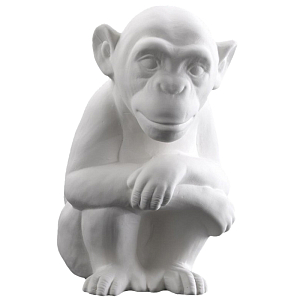 Статуэтка Abhika Monkey Bisc. White