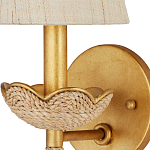 Бра из кованого железа с отделкой плетеной веревкой и сусальным золотом Parisian Style варинант исполнения - 2 | Loft Concept в Москве