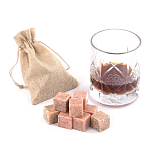 Камни для охлаждения виски из розового мрамора Natural Stone Cube варинант исполнения - 5 | Loft Concept в Москве