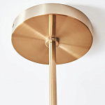 Люстра линейная с 2-мя белыми плиссированными тканевыми абажурами Combination варинант исполнения - 1 | Loft Concept в Москве