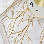 Часы настенные из металла золотые с белым циферблатом Current Time варинант исполнения - 3 | Loft Concept в Москве