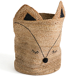 Плетеная корзина для детской в виде лисы Foxy Wicker Basket варинант исполнения - 4 | Loft Concept в Москве
