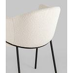 Стул Brace букле белый варинант исполнения - 3 | Loft Concept в Москве