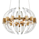 Люстра круглая с прозрачными элементами в форме полумесяца Crystal Crescent варинант исполнения - 2 | Loft Concept в Москве