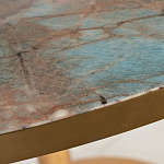 Стол обеденный круглый на золотистом основании Status Model варинант исполнения - 2 | Loft Concept в Москве