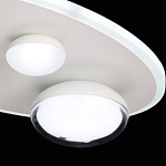 Потолочный светильник овальной формы белого цвета с 4-мя лампами Lunar Pebbles варинант исполнения - 8 | Loft Concept в Москве