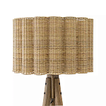 Торшер с плетеным абажуром на основании в виде треноги Lamp with Wicker Lampshade варинант исполнения - 1 | Loft Concept в Москве