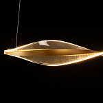 Люстра линейная с изогнутым плафоном Wave Line варинант исполнения - 7 | Loft Concept в Москве