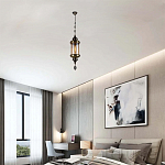 Подвесной светильник с янтарным стеклянным плафоном Amber Queen варинант исполнения - 2 | Loft Concept в Москве