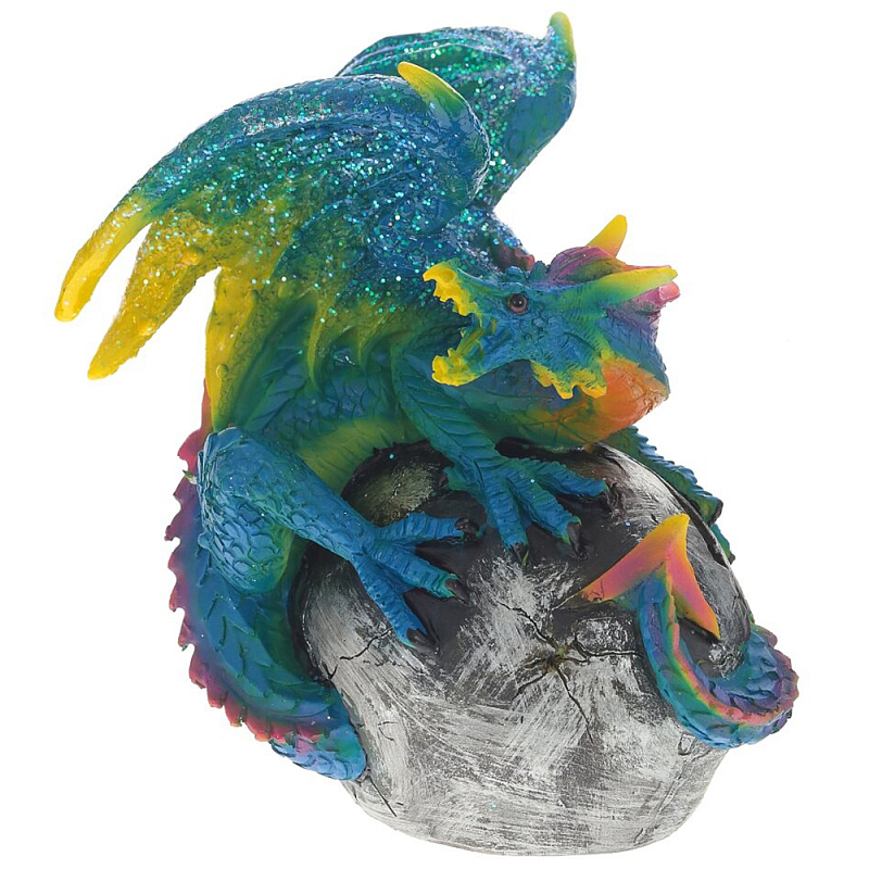    Blue Multicolor Dragon Statuette     | Loft Concept 