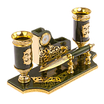 Настольный письменный набор из нефрита с ножом для бумаг в подарочной коробке Maecenas варинант исполнения - 2 | Loft Concept в Москве