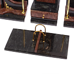 Настольный письменный набор из лемезита и змеевика с декором в виде Орла в подарочной упаковке Successful Leader варинант исполнения - 4 | Loft Concept в Москве