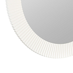 Зеркало в круглой фактурной раме Mirror Modern Texture белое варинант исполнения - 2 | Loft Concept в Москве