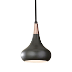  Подвесной светильник с каплевидным плафоном темного цвета Feiss варинант исполнения - 1 | Loft Concept в Москве