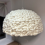 Вязаный подвесной светильник из шерсти Dome Wool Lamp  варинант исполнения - 2 | Loft Concept в Москве