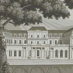 Обои ручная роспись Monuments of Paris Eau Forte on scenic paper варинант исполнения - 3 | Loft Concept в Москве