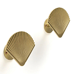 Комплект из 2-х настенных крючков из металла Shell Wall Hooks варинант исполнения - 1 | Loft Concept в Москве
